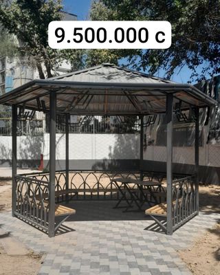 Zamonaviy tapchan, skameyka va besedkalar, sifatli va mustahkam tanlov