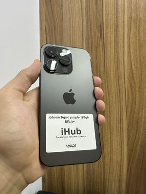 iphone 14 pro purple 128 gb 81%