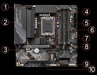 Продам Материнскую плату Gigabyte b760 gaming DDR5
