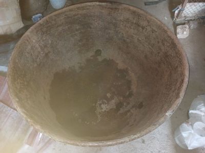Казан 150л сув олади.