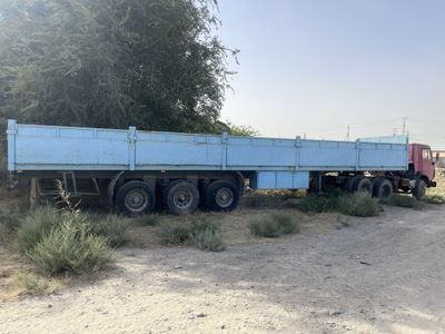 Kamaz tyagach va bortovoy kontinirovoz. pritsep (60 tonna)