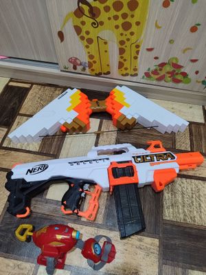 Пистолет Nerf оригинал от Майнкрафта