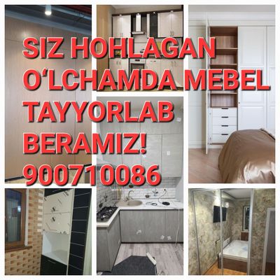 Mebel tayyorlab beramiz zakasga