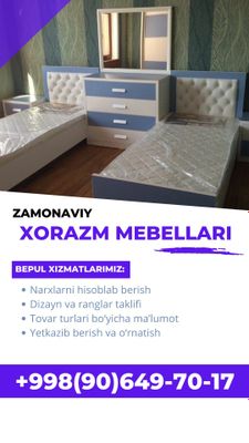 Mebel zakaz asosida ishlimiz