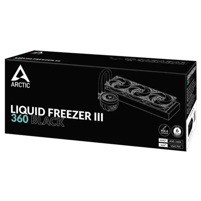 Система жидкостного охлаждения AIO Arctic Liquid Freezer III 360 Black