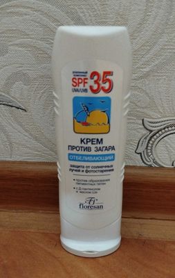 Крем против загара отбеливающий Floresan spf 35