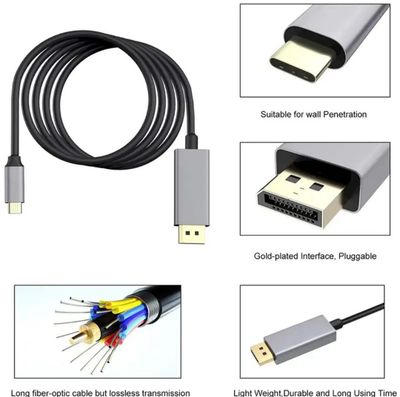 Type-C-DisplayPort CABELTIME 2м.