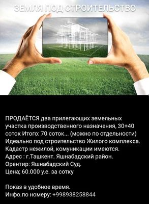 ПРОДАЁТСЯ Земельный участок под строительство Ж/К