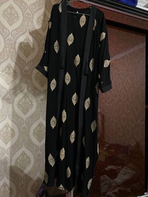 Abaya judayam chiroyli qora