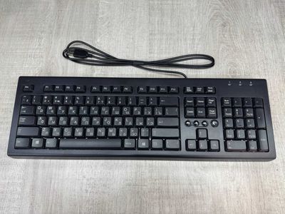 Клавиатура HP проводная / высоко профильная / черная