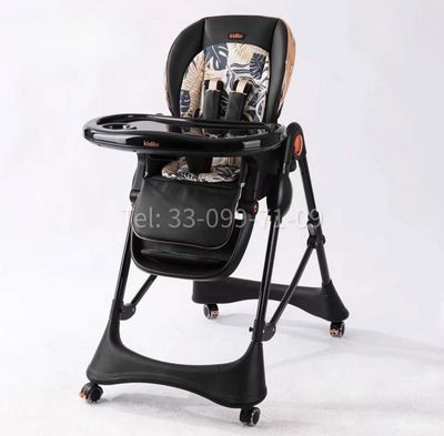 Стульчик для кормления Kidilo 202 — регулируемый складной на колесиках