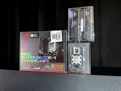 Комплект AMD Ryzen 7 8700F+ XPG 32GB+ Asus ROG Strix B650E-i Gaming