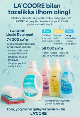 Lacoredan tozalik maxsultoi