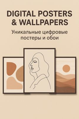 Цифровой постер/минимализм/PNG,A4