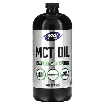 Спортивное масло MCT 946мл NOW Sports, MCT Oil из Америки