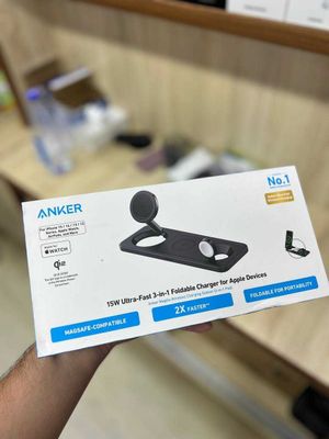 Новый Charger 3 in 1 ANKER 15W qi2| Optom narx | Dostavka bor