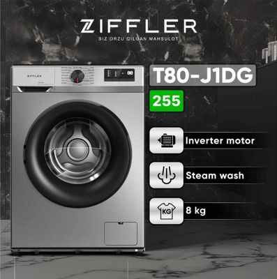 Стиральная машина Ziffler 8kg invertor aksiyada!!