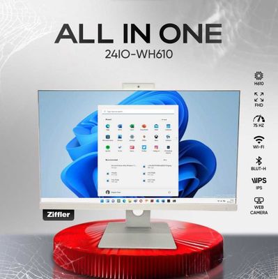 [НОВЫЙ] Моноблок ZIFFLER 24AIO-WH610/ G7400/ DDR4 16GB/ SSD 256GB NVMe