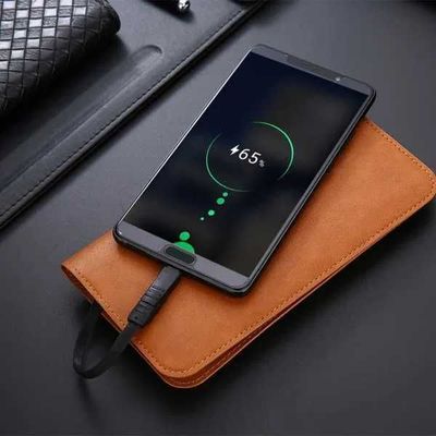 Портмоне с Power bank 6800мАп - Смарт Кошелек с USB зарядкой