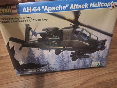 Сборная модель вертолёта apache апач 1 32 масштаб