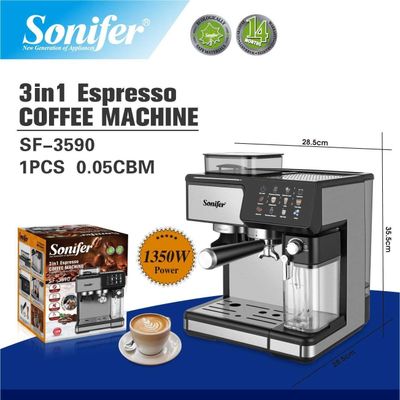 Новая автоматическая кофемашина Sonifer SF-3590, Cappuccino, Latte, Es
