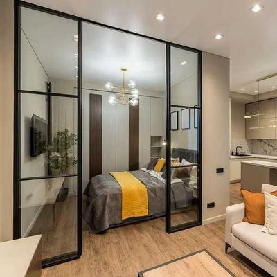 Раздвижные Loft Лофт двери Межкомнатные перегородки Стеклянные-Новинка