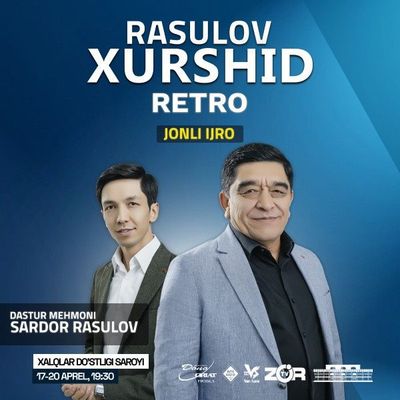 Xurshid Rasulov konsert aprel 17