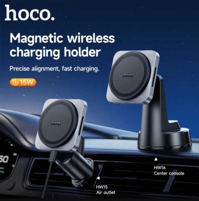 Hoco HW15 Speed Магнитный Авто Держатель MagSafe 15W для iPhone 12до16