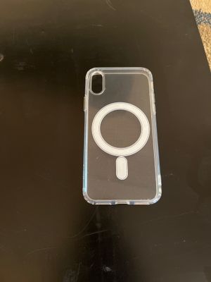 iphone x/xs clear case magnetic