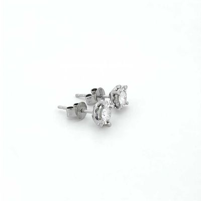 Золотые серьги (750 пробы) с бриллиантами