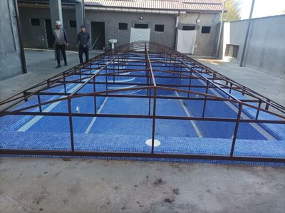 Банер ва баннер установка бассейн епамиз тент