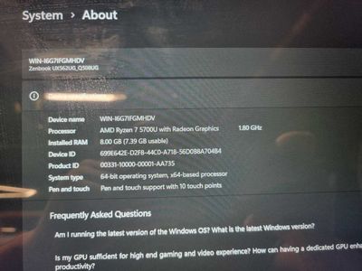 Sensorli ASUS Zenbook Ryzen 7 Sotiladi 360