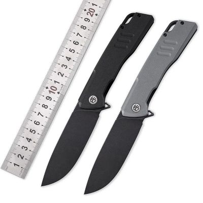 Складной нож Petrified Fish Loco blackwash сталь D2, рукоять Gray G10