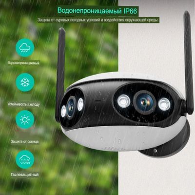 БЕПУЛ Доставка, Ултра Широкий Уличная WiFi/LAN видеокамера панорамная