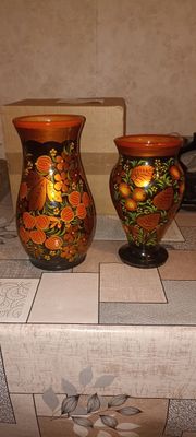 Продаю керамические вазы Хохлома