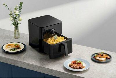 (КОМПЛЕКТ)-Аэрогриль Xiaomi Mi Smart Air Fryer 6.5L Black, Global