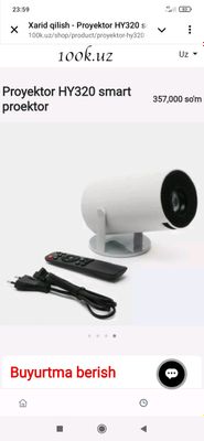 Proyektor hy320 smart proektor
