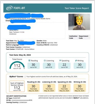 TOEFL iBT & GRE General Support