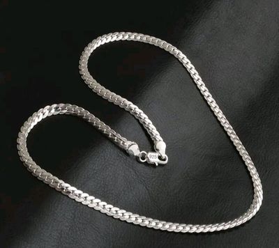Серебряная цепочка и браслет