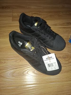 Кроссовки Adidas Superstar полностью черные, оригинал 42 размер, новые