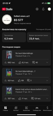 You tube kanal sotiladi