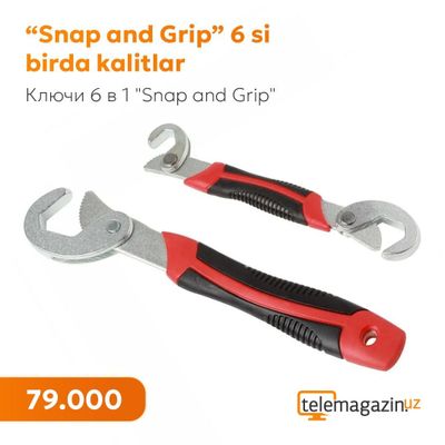 "Snap and Grip"6 si birda kalitlar / Ключ 6 в 1 "Snap and Grip"