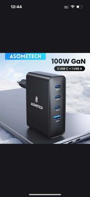 ASOMETECH 100 Вт USB GaN Зарядное Устройство