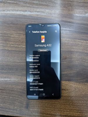 Телефон Samsung Galaxy A32 4/64GB 2TA sim imei o'tgan aybi yo'