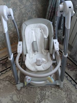 Люлька, стульчик и качели детские 3в1