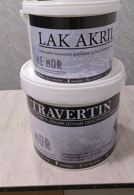 Travertin, lak hamda ottocento. Жидкий травертин, лак и ottocento