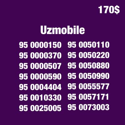 Uzmobile gold chiroyli raqamlari/ Красивые золотые номера Узмобайл