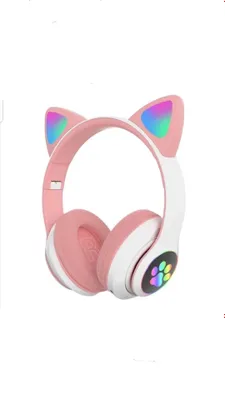 Детский Наушники CAT со светящимися ушками