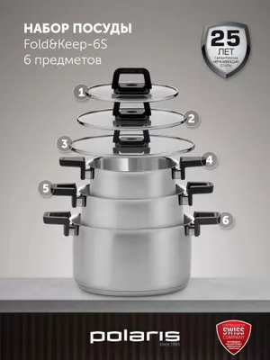 Набор Кастрюль 6шт с крышками