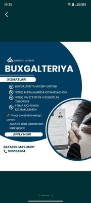 Buxgalteriya xizmatlari kelishilgan narxda
